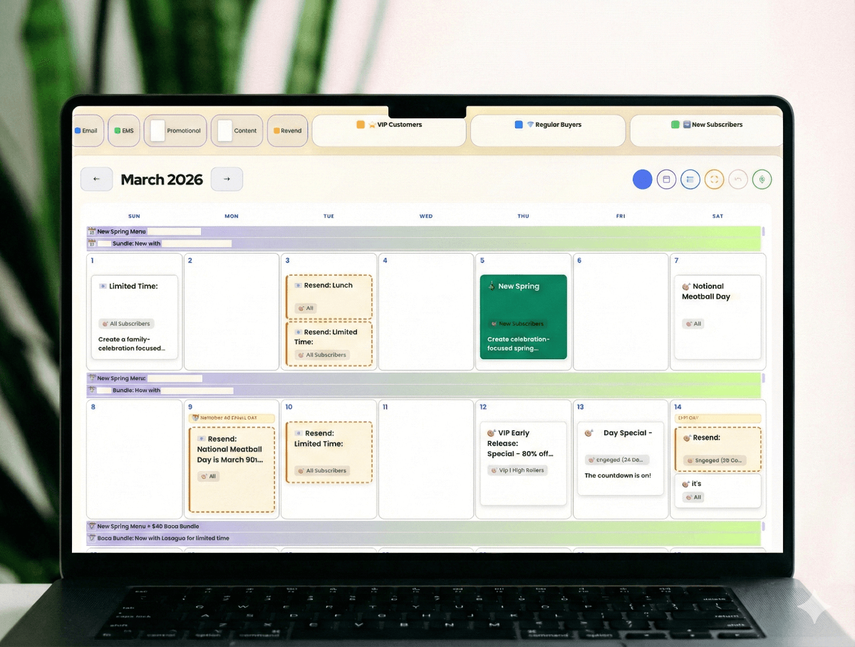 EmailPilot Calendar Interface